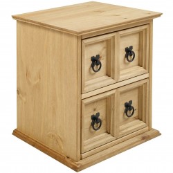 Corona Four Drawer Bedside Cabinet