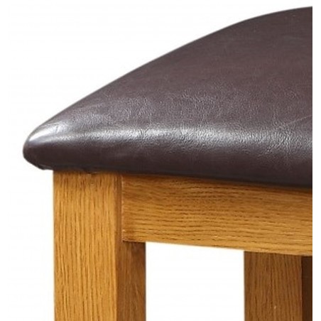 Acorn Low Stool Seat Detail