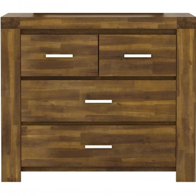 An image of Parkfield Solid Acacia Four Drawer Dresser