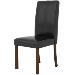 Two Parkfield Faux Leather Dining Chairs Angled View