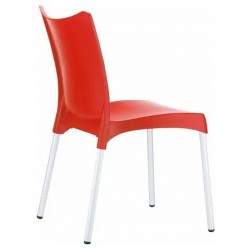 Red Poly Chair Prego Rear
