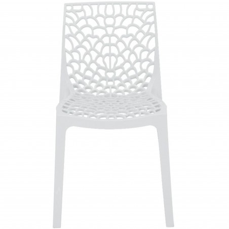 Latico chair in White Front View