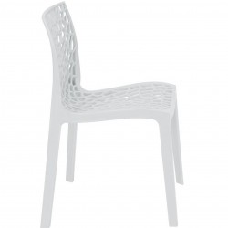 Latico chair in White Side View