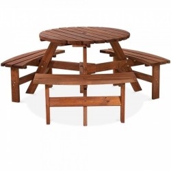 Babeny 6 Seater Round Picnic Table