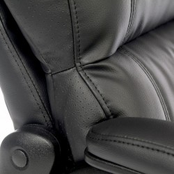 Luxe Faux leather Executive Office ChairBack Detail