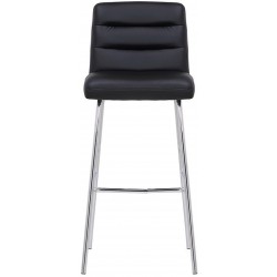 Aldo Fixed Height Bar Stool - Black Front View