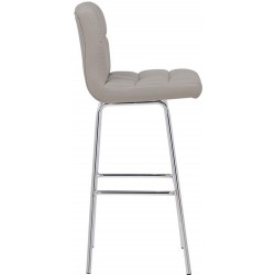 Allegro Fixed Height Bar Stool, grey, side view