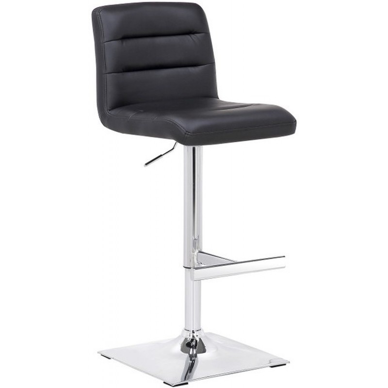 Luscious Bar Stool, black, front angled view
