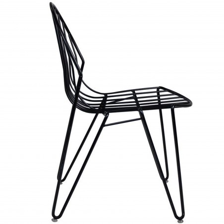 Alento Metal Side Chair Side view