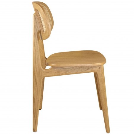 Relish Wooden Dining Chair - Natural Oak Side View