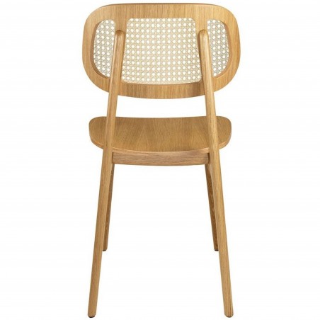 Relish Wooden Dining Chair - Natural Oak Rear View