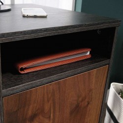 Canyon Lane Industrial Style Office Desk cubby hole detail