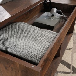 Hampstead Park Lift UP Coffee/Work Table Open Compartment detail