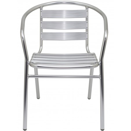 Medusa Outdoor Aluminium Chair Front View