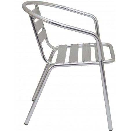 Medusa Outdoor Aluminium Chair Side View
