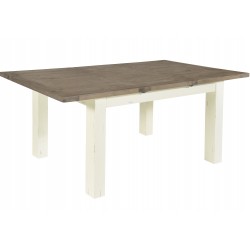 Kingston Driftwood & Distressed White Extending Dining Table