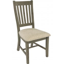 Millbrook Reclaimed Driftwood Upholstered Dining Chair