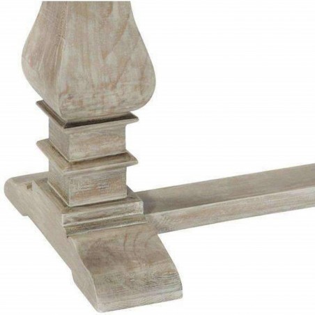Bradford Solid Reclaimed Wood Console Table Base detail