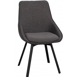 Alison Swivel Chair - Charcoal