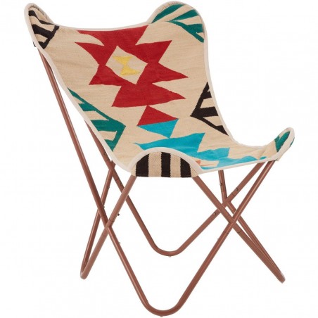 Haji Aztec Butterfly Chair - Multi Coloured