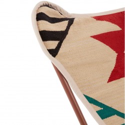 Haji Aztec Butterfly Chair - Multi Coloured Top Detail