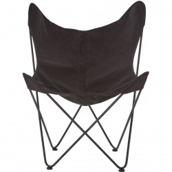 Papillon Outdoor Butterfly Chair - Black Front View