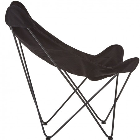 Papillon Outdoor Butterfly Chair - Black Side View
