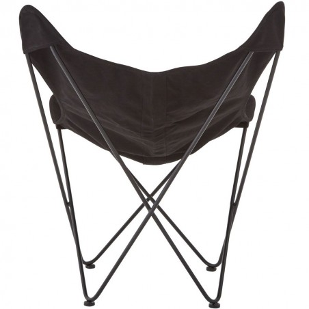 Papillon Outdoor Butterfly Chair - Black Rear View