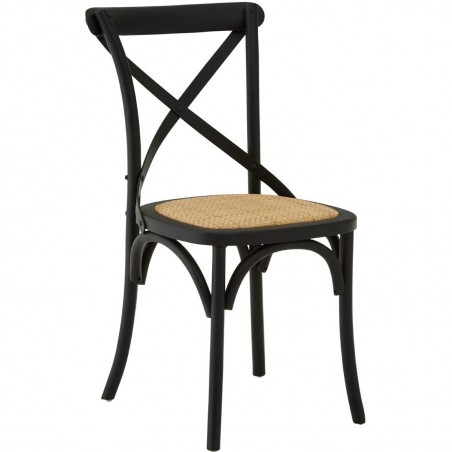 Karala Oak Wood Chair - Black