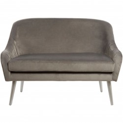 Marica Two Seater Velvet Sofa  Front View