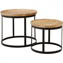 Shea Nesting Tables, angled front view