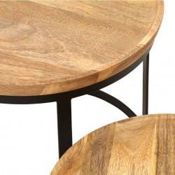Shea Nesting Tables, close up of table top