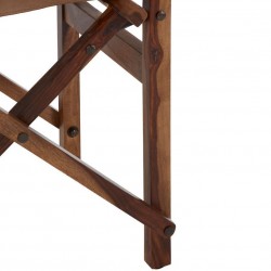 Kenley Folding Chair, brown leg detail