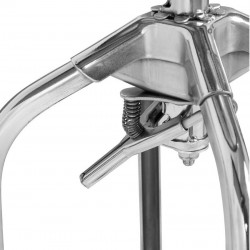 Gator Swivel Metal Bar Stool - Silver Adjuster detail