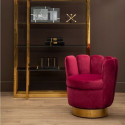 Beauly Velvet Upholstered Armchair - Wine Room shot