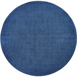 Reef Eco-Friendly Easy Care Round Rug - Navy