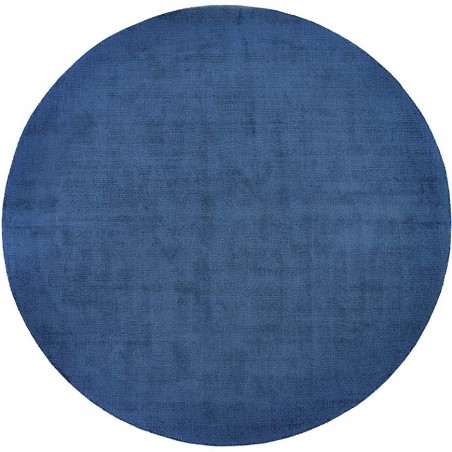 Reef Eco-Friendly Easy Care Round Rug - Navy