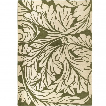 Heritage Floral Wool Rug - Green