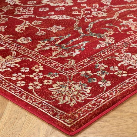 Valeria 8023 R Traditional Style Rug - Red edge Detail