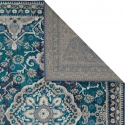 Zoe 9 L Persian Style Rug - Blue backing Detail