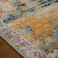 Gilbert 2061X Distressed Style Abstract Rug - Multi Edge Detail