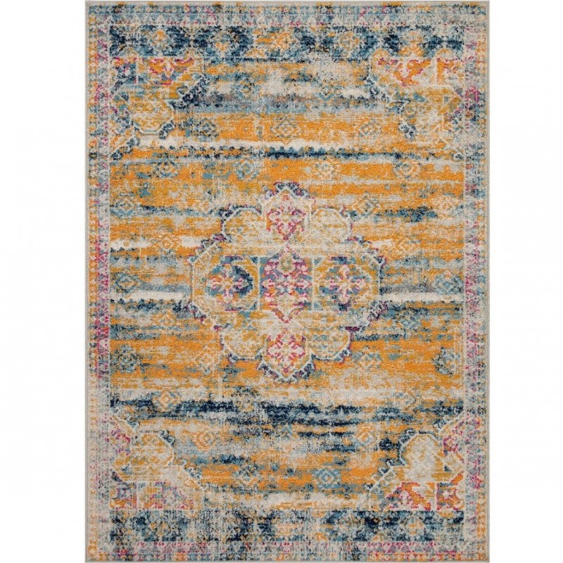 Gilbert 2061X Distressed Style Abstract Rug - Multi