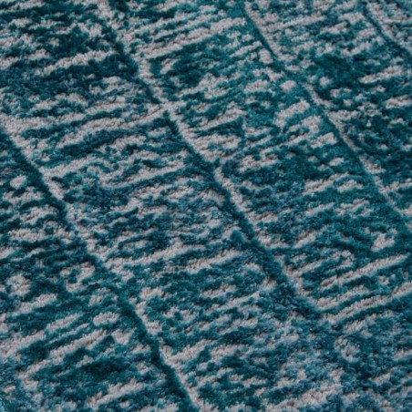 Manhattan 709 B Abstract Rug - Teal Pattern Detail