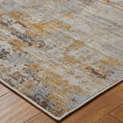 Mojave 8026W  Recycled Polyester Abstract Rug Edge Detail
