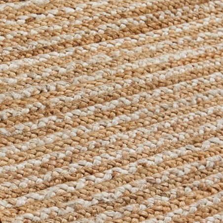 Natural Stripes Jute Rug Pattern detail