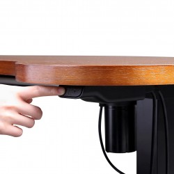 San Francisco Electric Height Adjustable Desk - Walnut Switch Detail