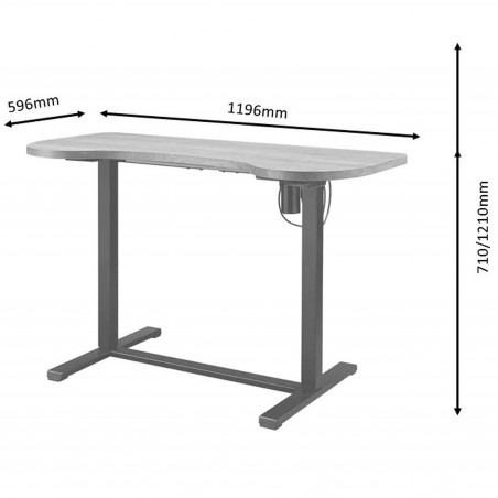 San Francisco Electric Height Adjustable Desk - Dimensions