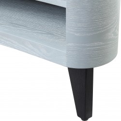 San Francisco Curved TV Stand - Grey Leg Detail
