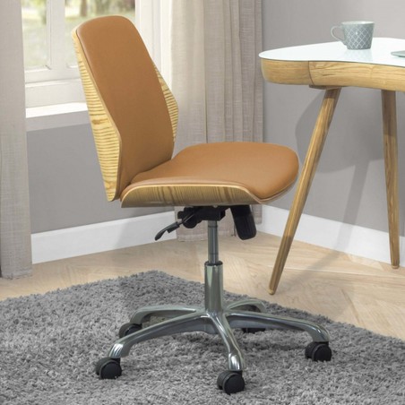 Universal Office Swivel Chair - Oak Mood Shot