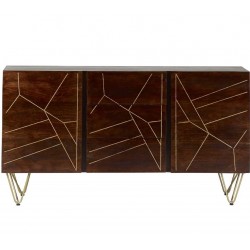 Tanda Dark Gold Extra Large Sideboard Front View